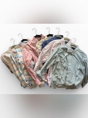 Lot of 7 Men’s shirts J. Crew, Banana Republic Men's Button-Downs size medium